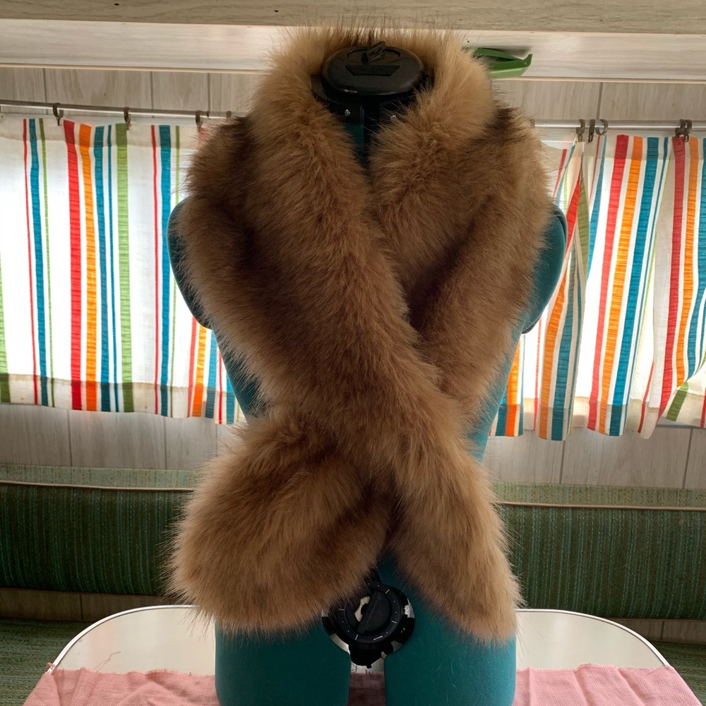 Faux fur scarf wrap
